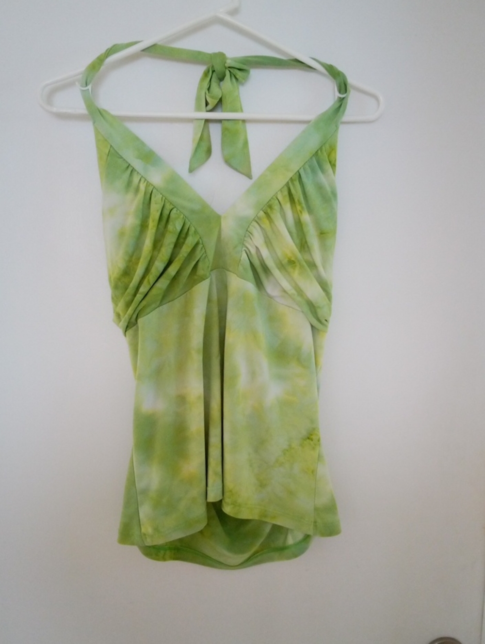 Green Tie-Dye Halter Top - Women's